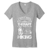 I Don't Need Therapy Just to Go Hiking Women's V-Neck T-Shirt