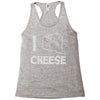 i love cheese Racerback Tank