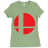 smash bros tribute unisex vinyl Ladies Fitted T-Shirt