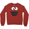 Cookie Monster Face Crewneck Sweatshirt