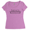 people say i'm condescending Women's Triblend Scoop T-shirt