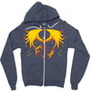 pixel phoenix Zipper Hoodie