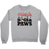 christmas dogs and paws Crewneck Sweatshirt