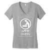 new dad game over, baby daddy parent Women's V-Neck T-Shirt