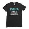 papa the man the myth the legend Ladies Fitted T-Shirt