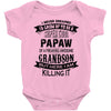 Super Cool Papaw Of A Freaking Awesome Grandson Baby Onesie
