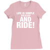 Eat Sleep Ride Ladies Fitted T-Shirt
