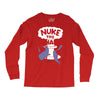 nuke the whales funny Long Sleeve Shirts