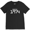 made in 1974 birthday celebration funny retro V-Neck Tee