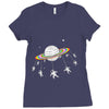 saturn go round Ladies Fitted T-Shirt
