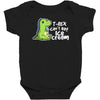 sad t rex Baby Bodysuit