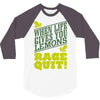 rage quit 3/4 Sleeve Shirt