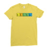 bazinga periodic table funny funny birthday present gift Ladies Fitted T-Shirt