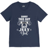 sorry this guy is already taken by a super sexy  july girl V-Neck Tee