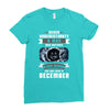 Never Underestimate A Man Who Watches Black Mirror And Was Born in Ladies Fitted T-Shirt