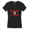 Detroit vs Everbody Women's V-Neck T-Shirt