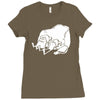 sancho und pancho kult fun fr&ouml;sche frog oldschool Ladies Fitted T-Shirt