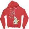 shark attack Zipper Hoodie