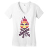 bonfire Women's V-Neck T-Shirt