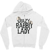 crazy rabbit lady Zipper Hoodie