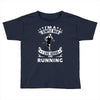 simple man running Toddler T-shirt