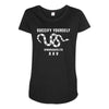 Guccify Yourself White Black White Maternity Scoop Neck T-shirt