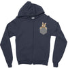 Cat Pocket Zipper Hoodie