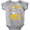 training to be gym master Baby Bodysuit