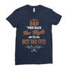dad the man the myth the best dad ever Ladies Fitted T-Shirt