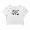 shut down slogan Crop Top