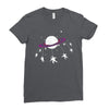 Saturn Swing Ladies Fitted T-Shirt