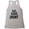 eat sleep hog hunt Racerback Tank