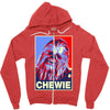 chewbacca poster, ideal gift or birthday present Zipper Hoodie
