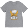 All Men Are Created Equal But Only The Best Are Born In Marc V-Neck Tee