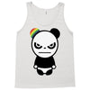 angry panda rainbow Tank Top