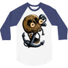 skull anchor 3/4 Sleeve Shirt