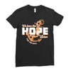 We Have This Hope As an Anchor Uterine-Endometrial Cancer Awareness Ladies Fitted T-Shirt