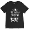 You Cant Scare Me I am Biker Papa V-Neck Tee