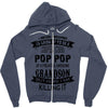 Super Cool Pop Pop Of A Freaking Awesome Grandson Zipper Hoodie