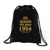 queens are born in 1954 Drawstring Bags