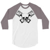 skull pisto 3/4 Sleeve Shirt