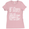 there are 10 kinds of people Ladies Fitted T-Shirt