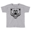 angry bear head Toddler T-shirt