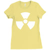biohazard logo die cut vinyl Ladies Fitted T-Shirt