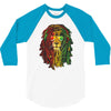 rasta lion 3/4 Sleeve Shirt