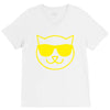 cat cool V-Neck Tee