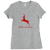 #reindeer Ladies Fitted T-Shirt