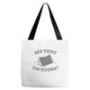 my tent or yours Tote Bags