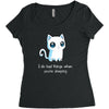 bad kitty Women's Triblend Scoop T-shirt