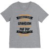 Super Cool Grandson Of A Freaking Awesome Pop Pop V-Neck Tee